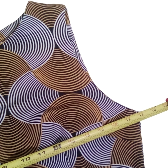 Stylewe Abstract 2 Piece Bold Print Knee LengthTunic & Dress Set Size Medium - Picture 5 of 10